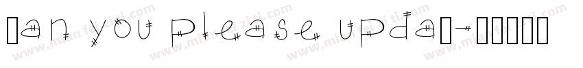 Can you please updaA字体转换